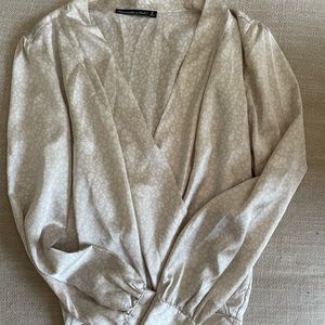 Satin Bodysuit Blouse